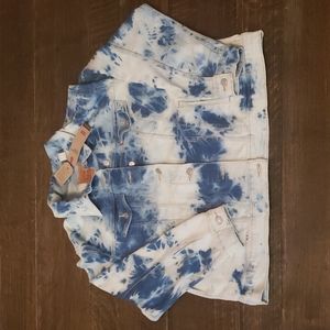 LEVI'S Cloudy Daze Ex-Boyfriend Tie Dye Trucker Jacket Size 2X NWT